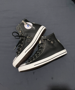 Alternative view of Chrome Hearts Black Converse