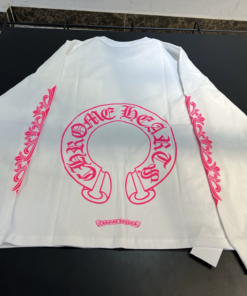 Alternative view of Chrome Hearts Black Pink Arm Vine Kirin Arm Horseshoe Long-Sleeve T-Shirt