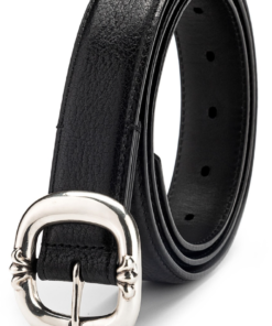 Chrome Hearts Black Oiled Wax Leather Belt