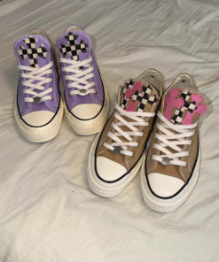 Chrome Hearts Converse remake, Chrome Hearts leopard print