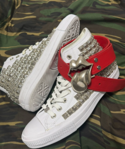 Chrome Hearts Converse Remake Sugar Cube Nails