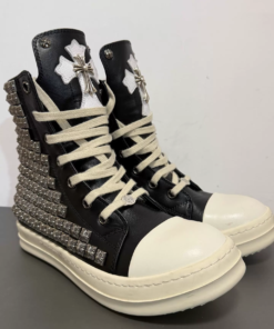 Alternative view of Exclusive G-Dragon's Chrome Hearts full-studded Converse sneakers