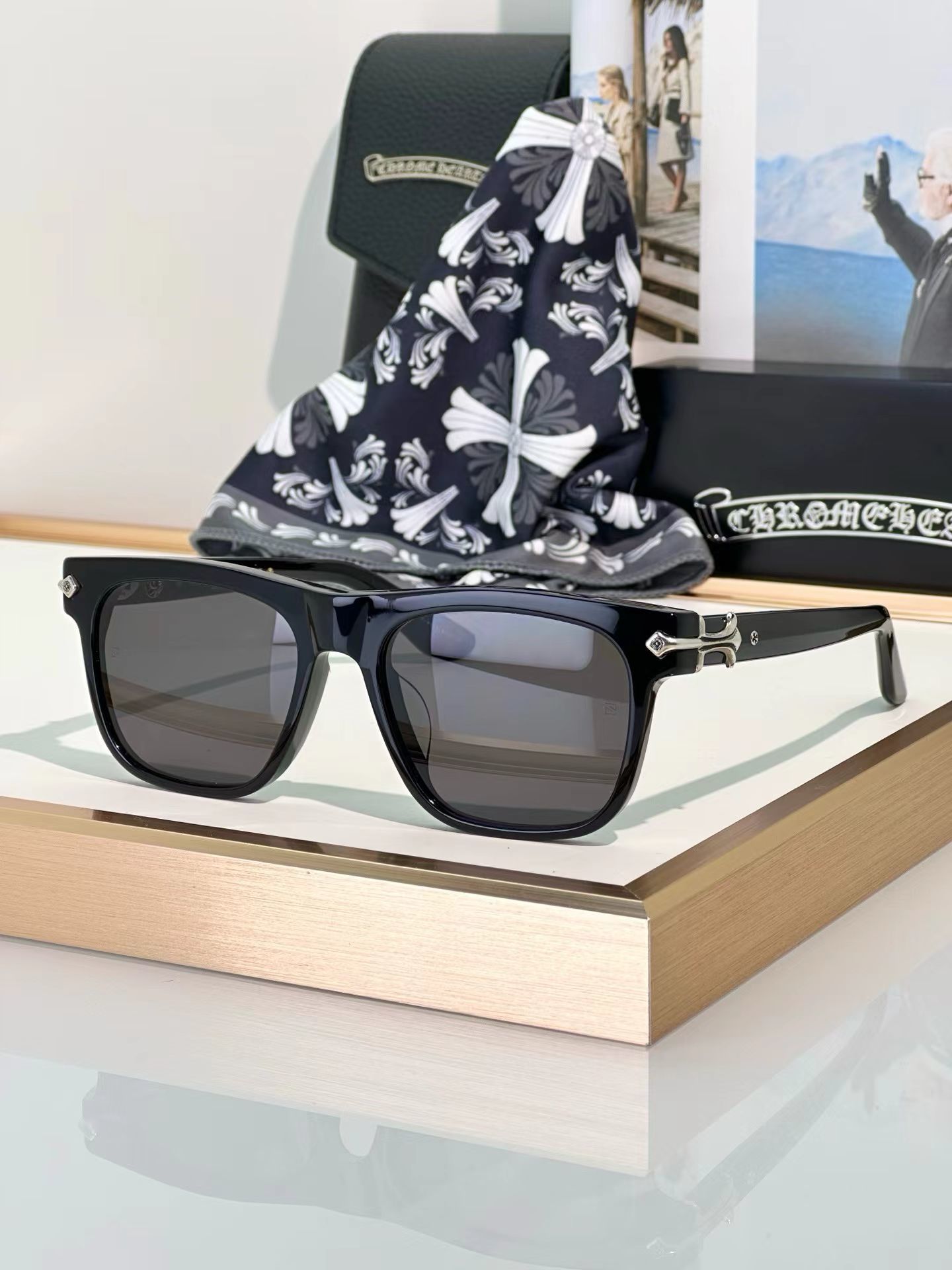 Alternative view of Chrome Hearts Glasses