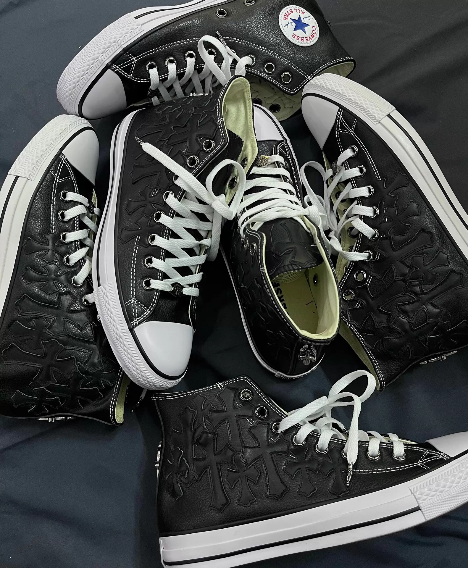 Chromeheart Converse Remake Black Canvas Lipstick - Image 8