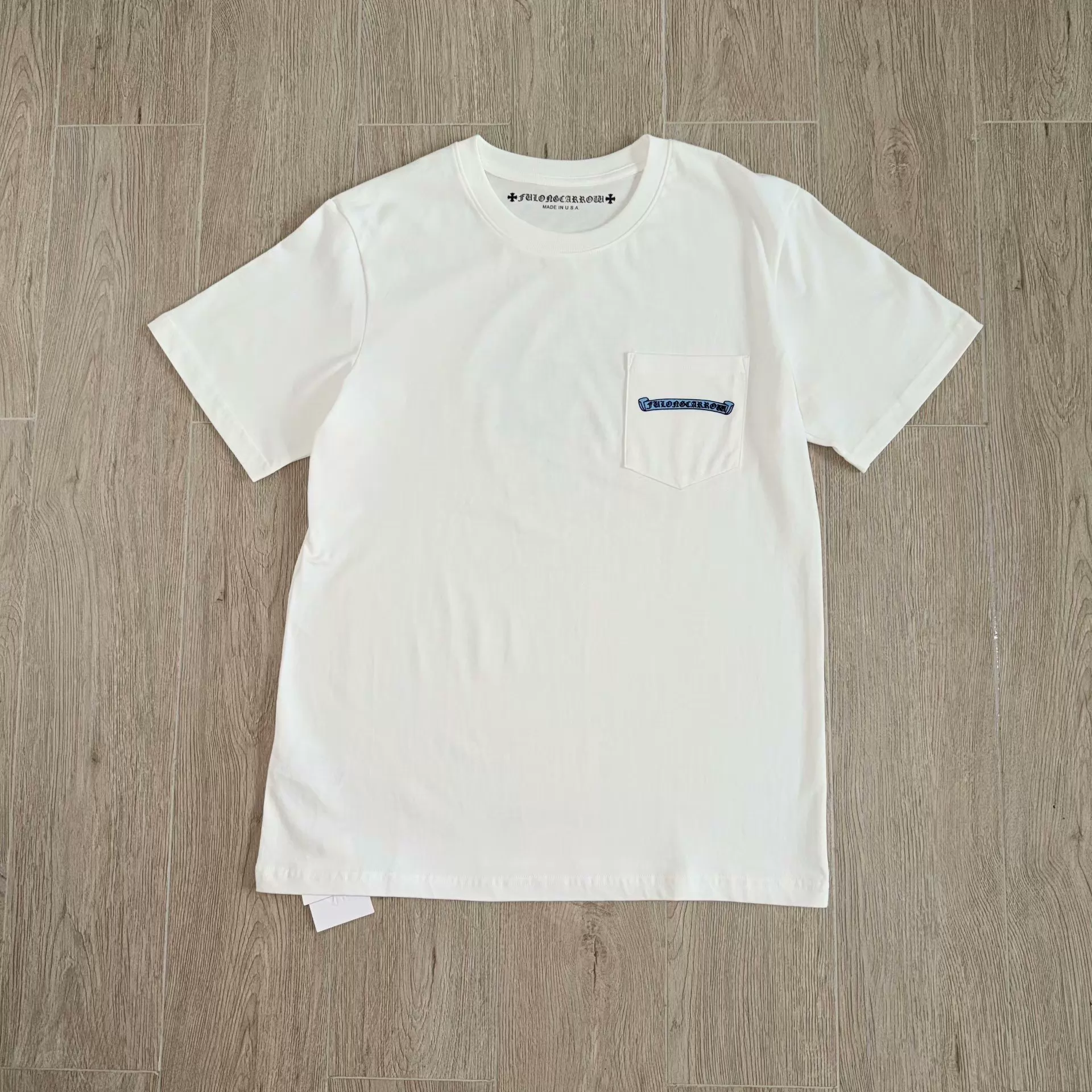 Chrome Hearts Cross Group Print White Short Sleeve