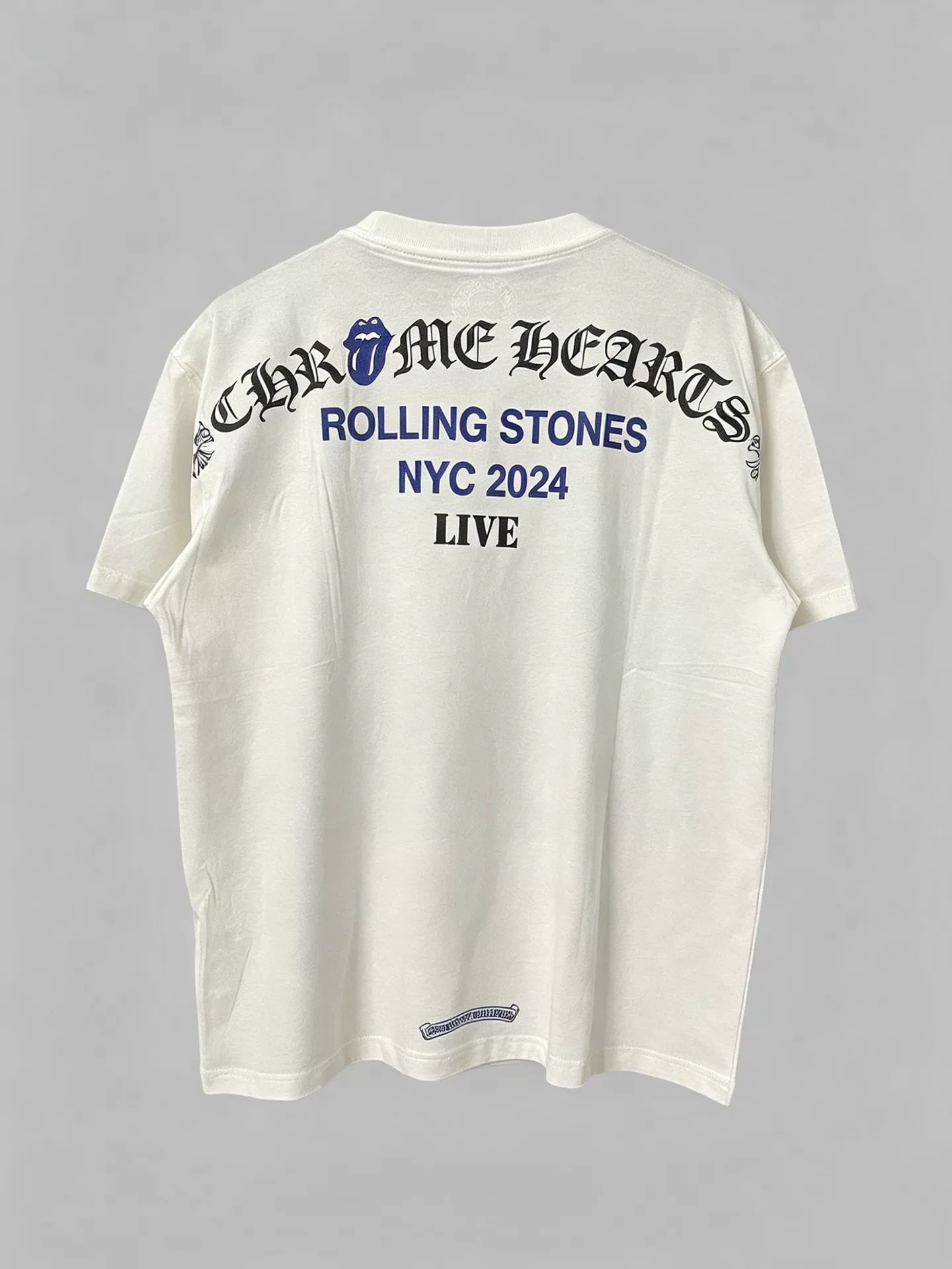 Chrome Hearts New York Limited Print Pocket White Short Sleeve