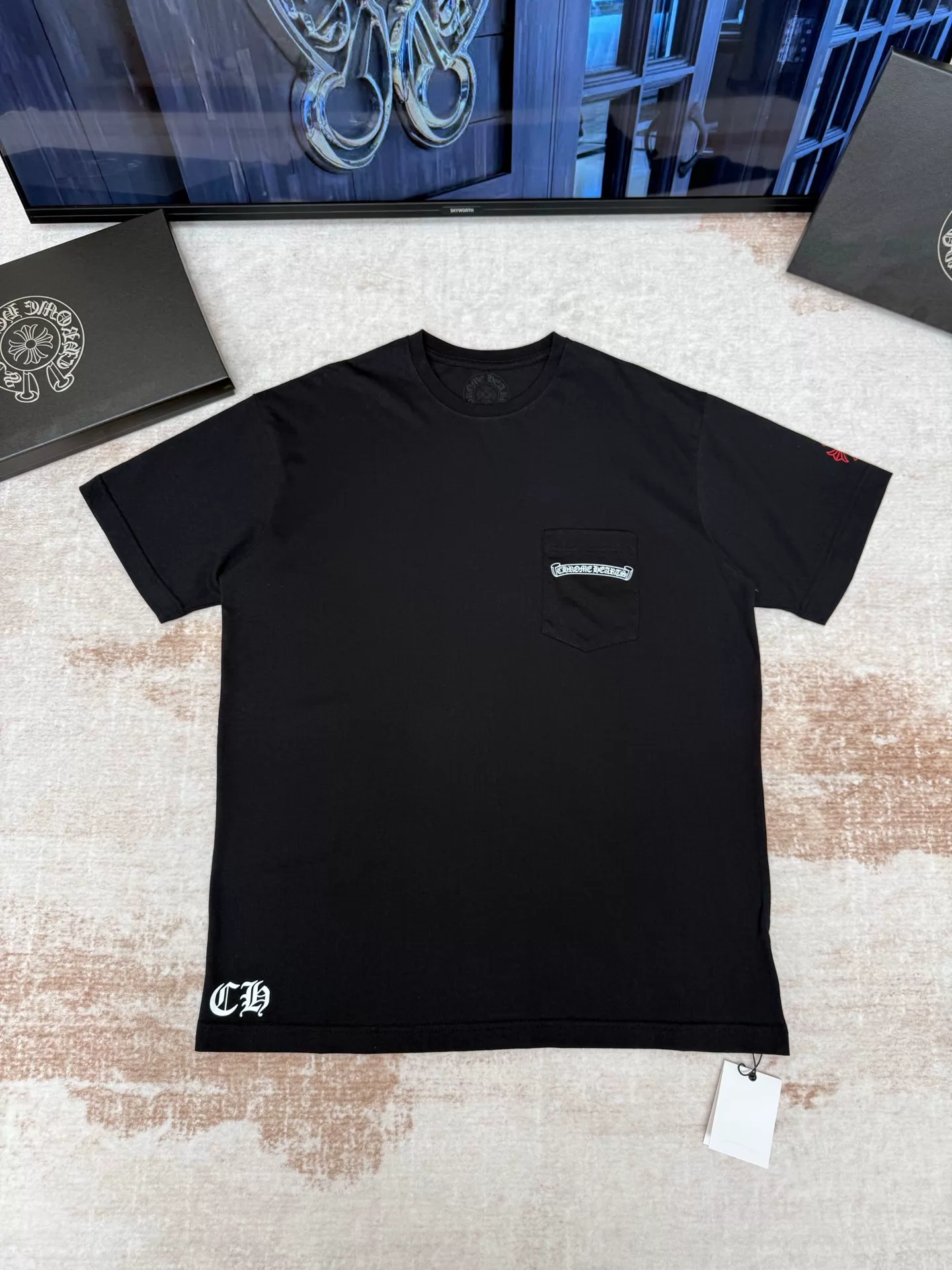 Chrome Hearts USA Limited Scroll Print Short Sleeve