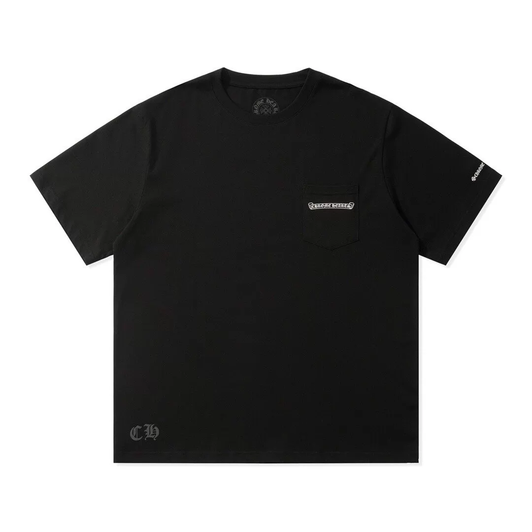 Chrome Hearts classic scroll print black short sleeves
