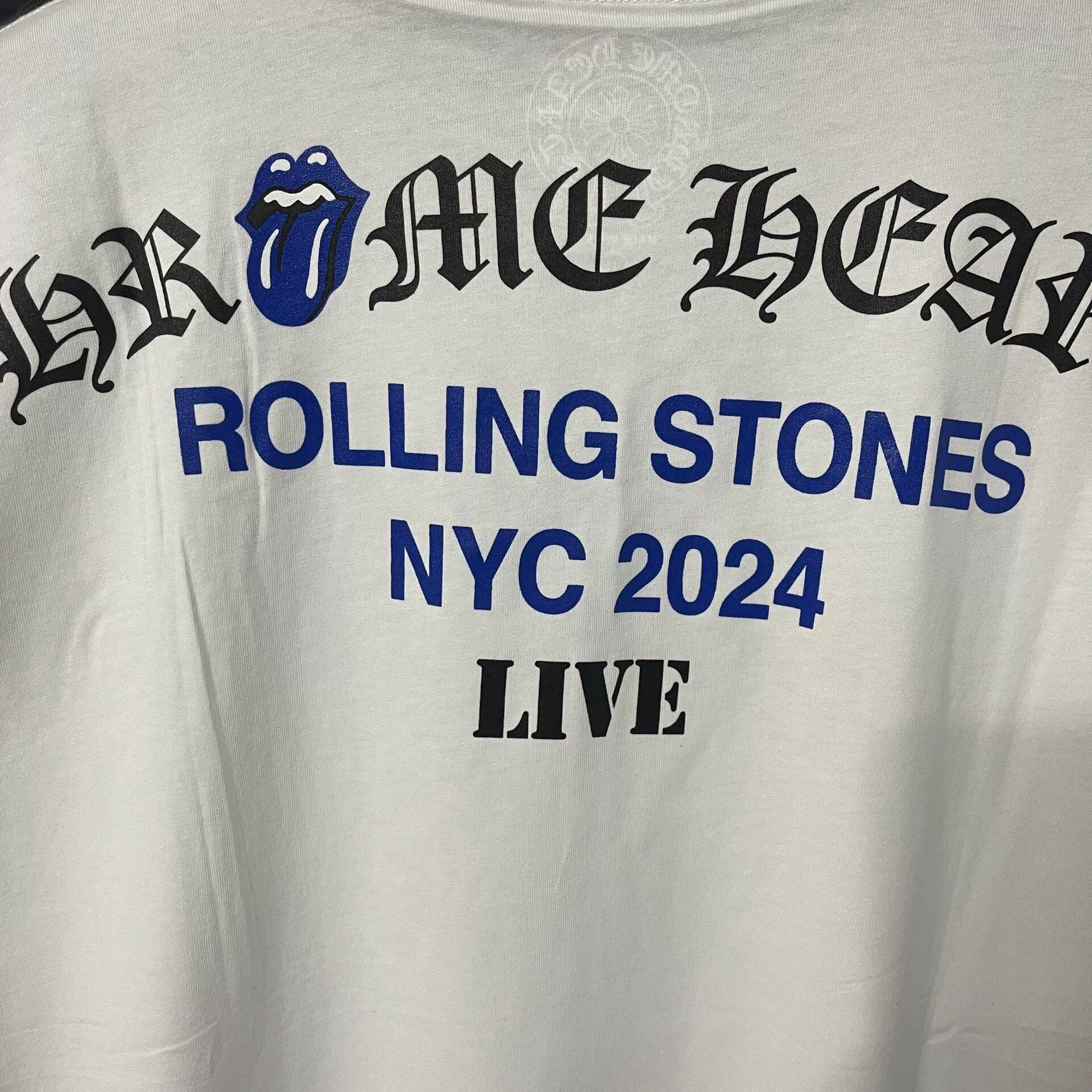 Chrome Hearts New York Limited Print Pocket White Short Sleeve - Image 4