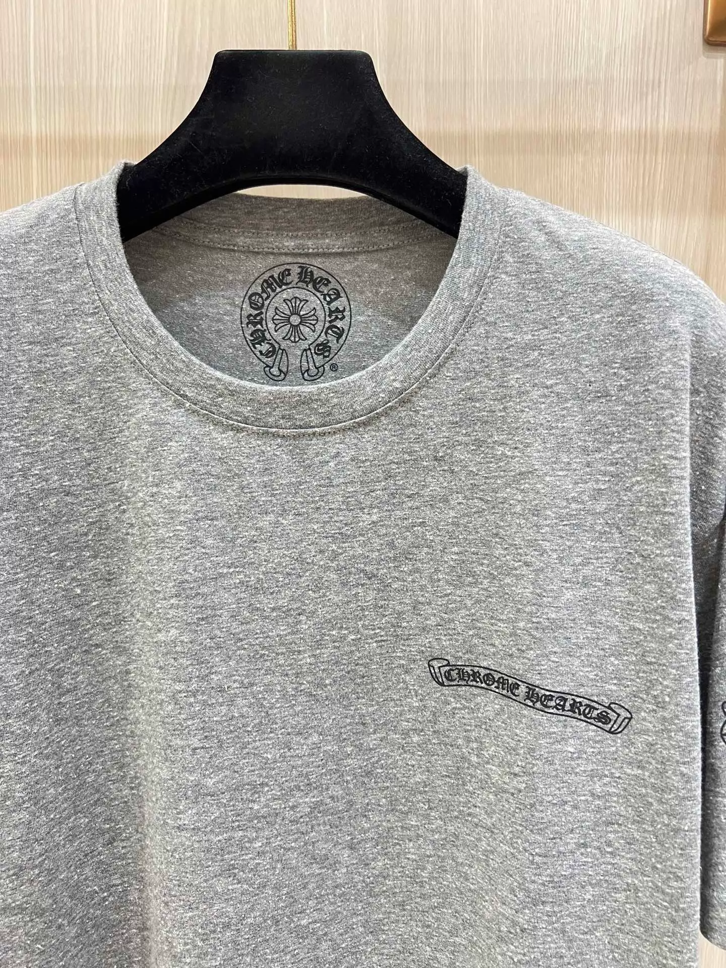 Alternative view of Chrome Hearts Cross vine flower gray short sleeves
