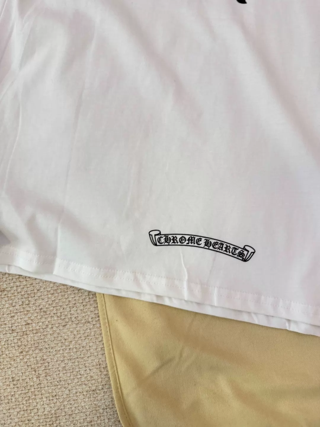 Alternative view of Chrome Hearts Sanskrit sword printed short sleeves