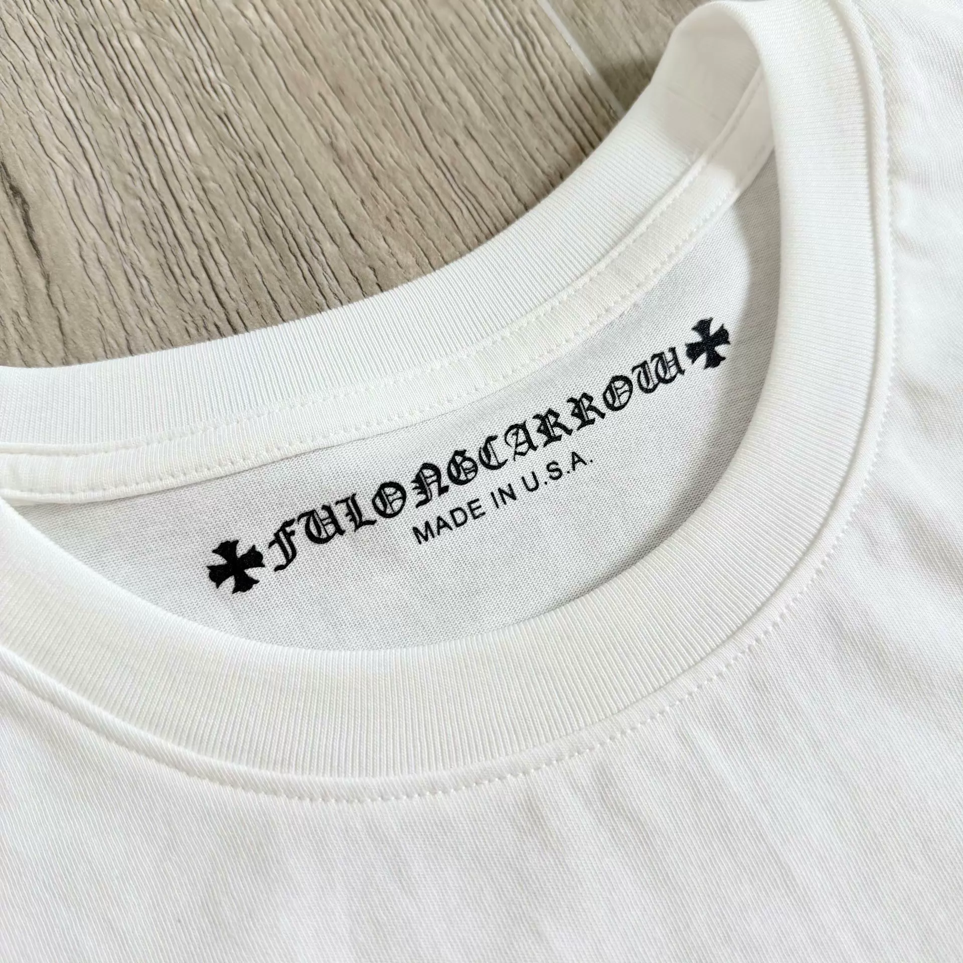 Chrome Hearts Cross Group Print White Short Sleeve - Image 3