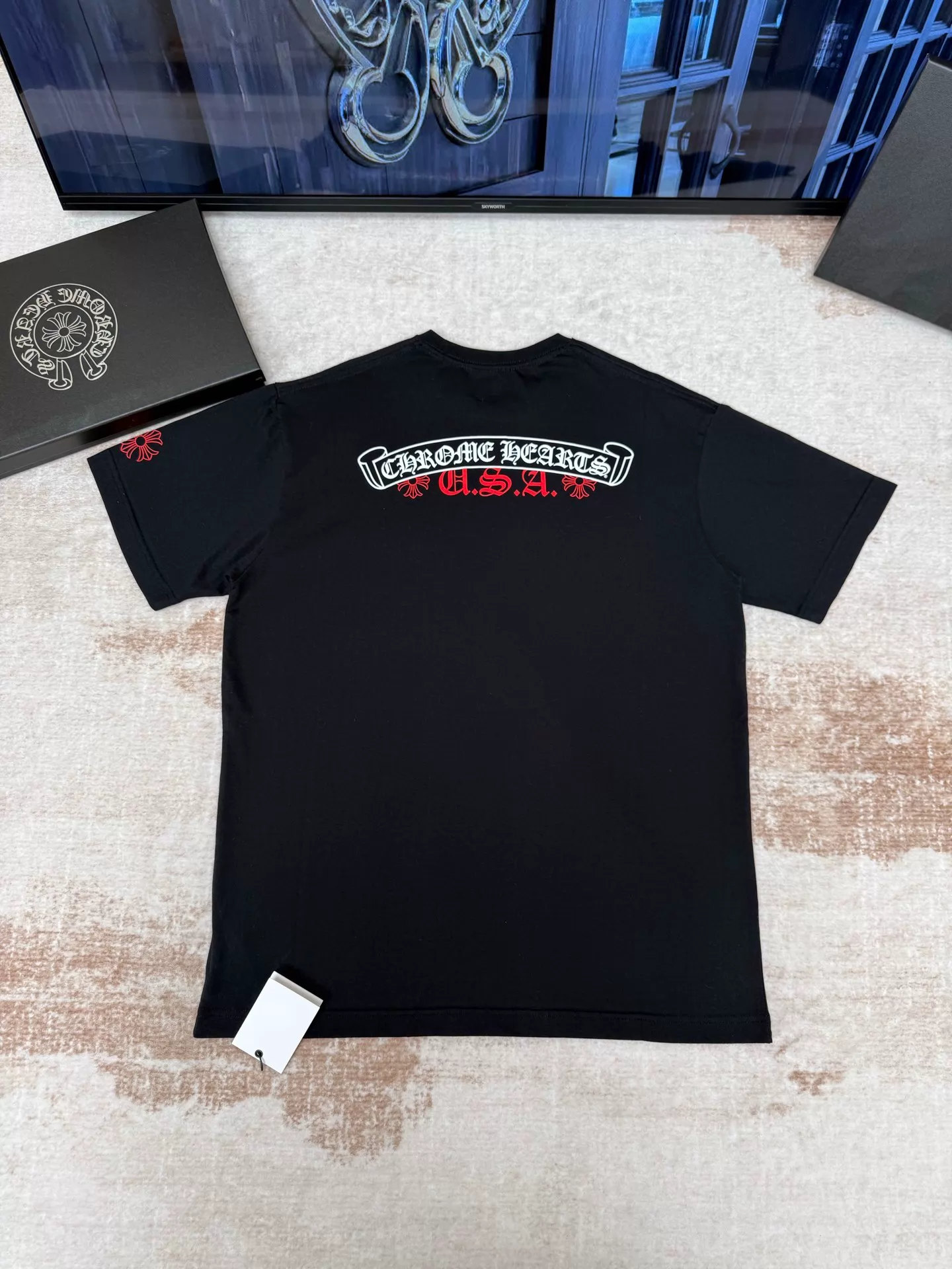Chrome Hearts USA Limited Scroll Print Short Sleeve - Image 5