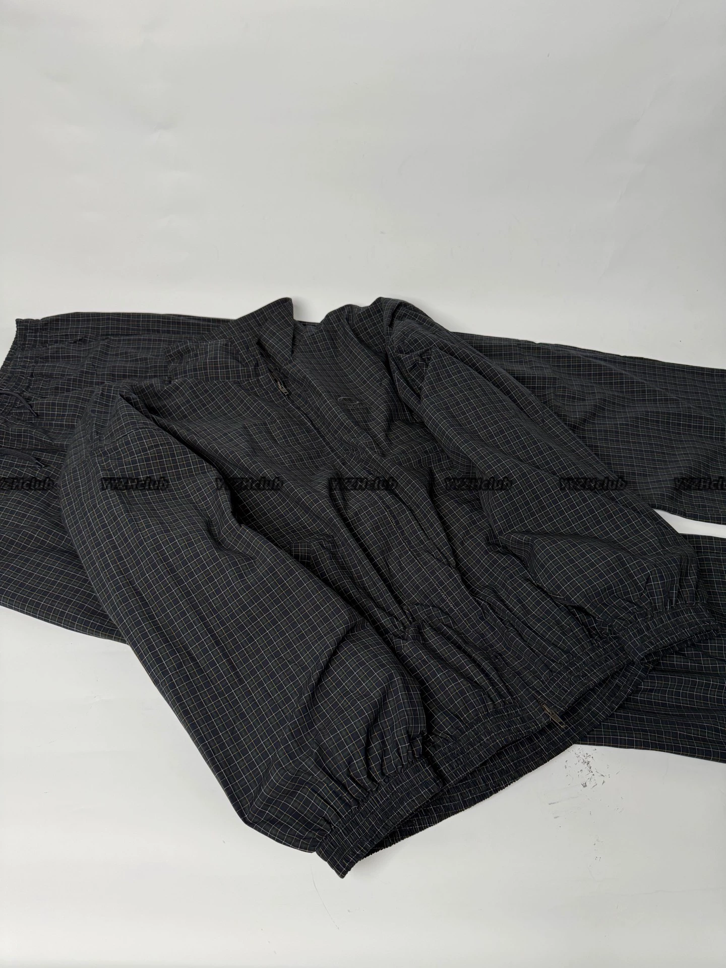Alternative view of Ba ss26 loop sportsicon boxy style loop embroidered dark green plaid suit