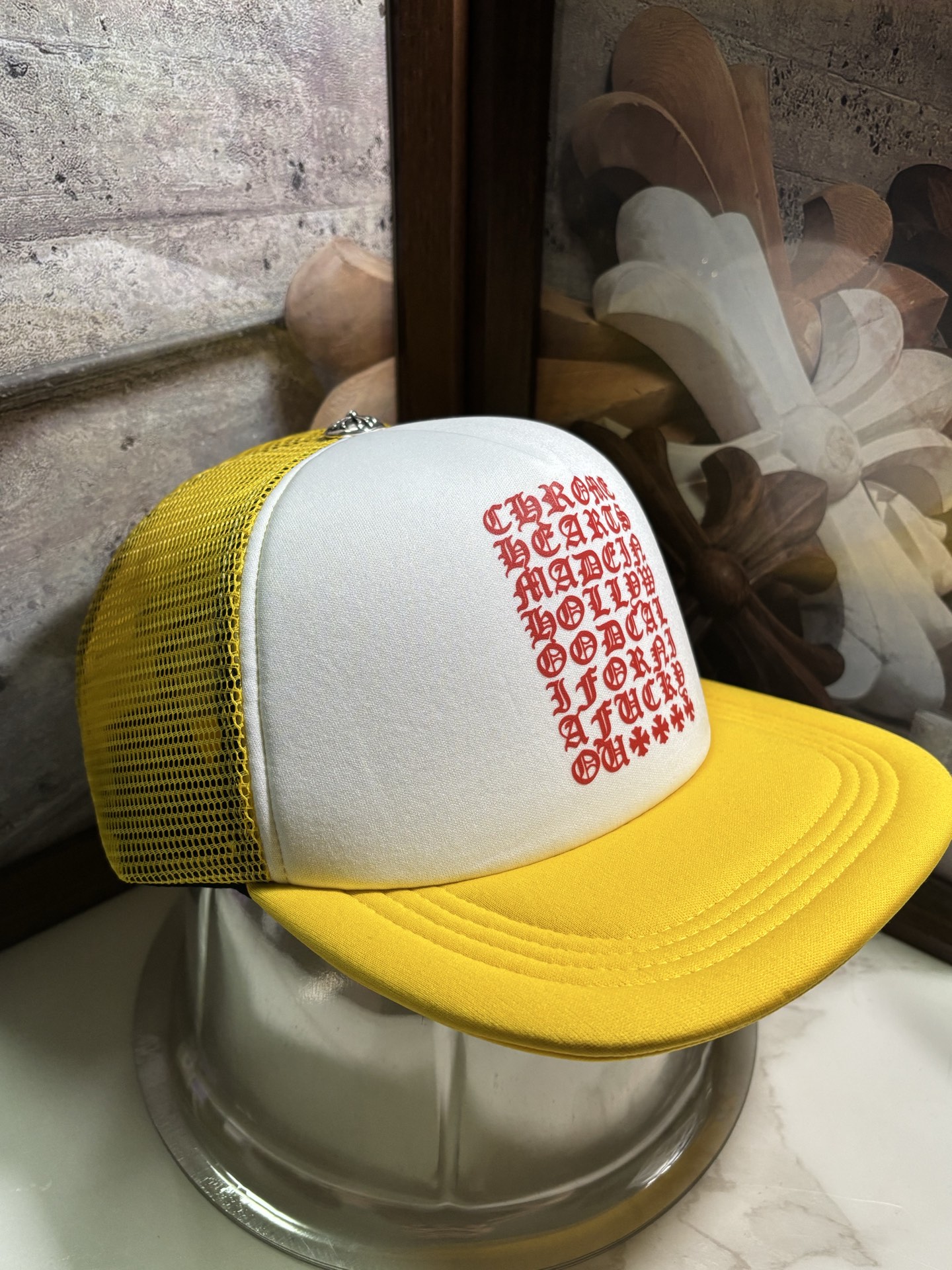 Alternative view of Chrome Hearts hat