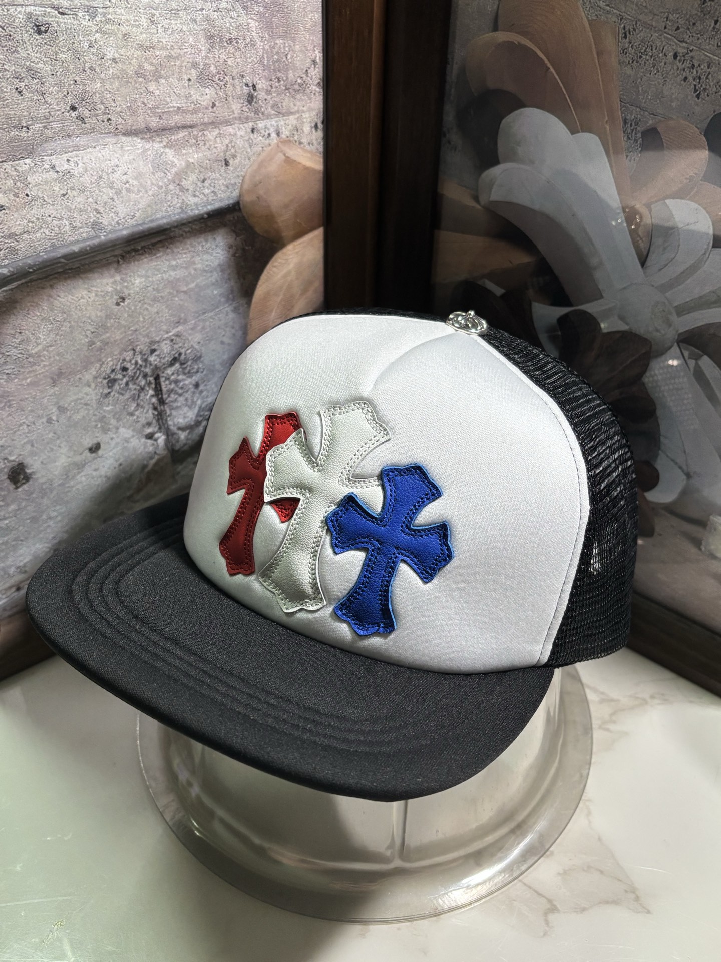 Alternative view of Chrome Hearts hat