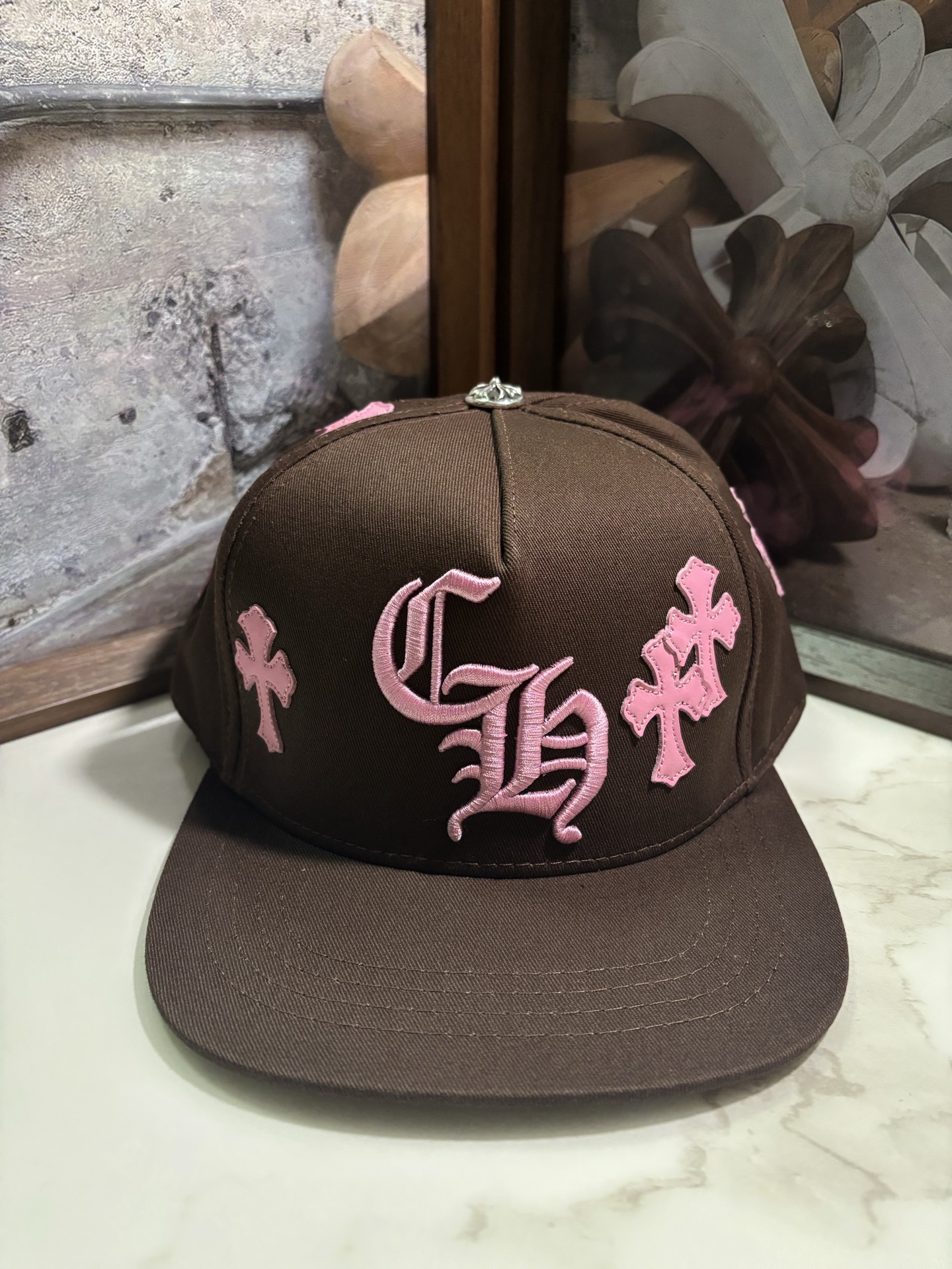 Alternative view of Chrome Hearts hat